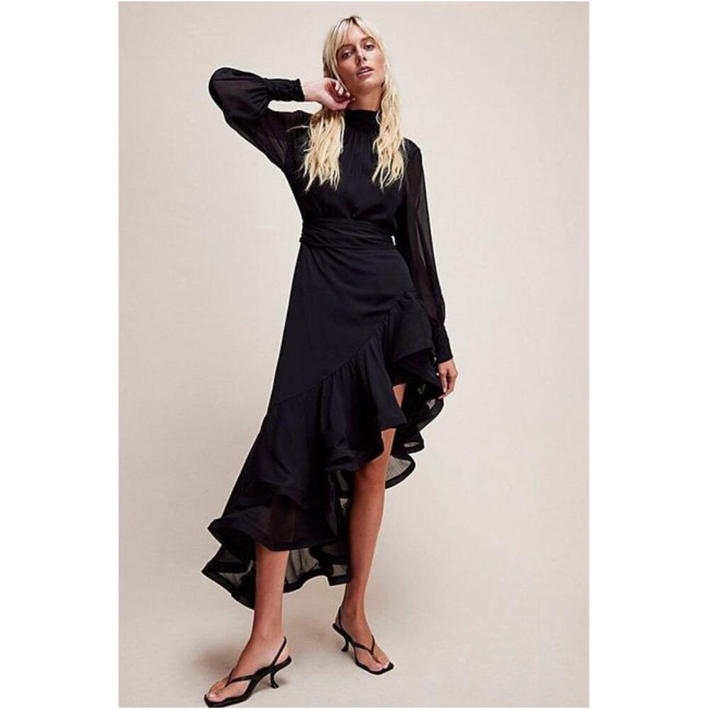 Free People Elliat Character Dress in Black. Size Small